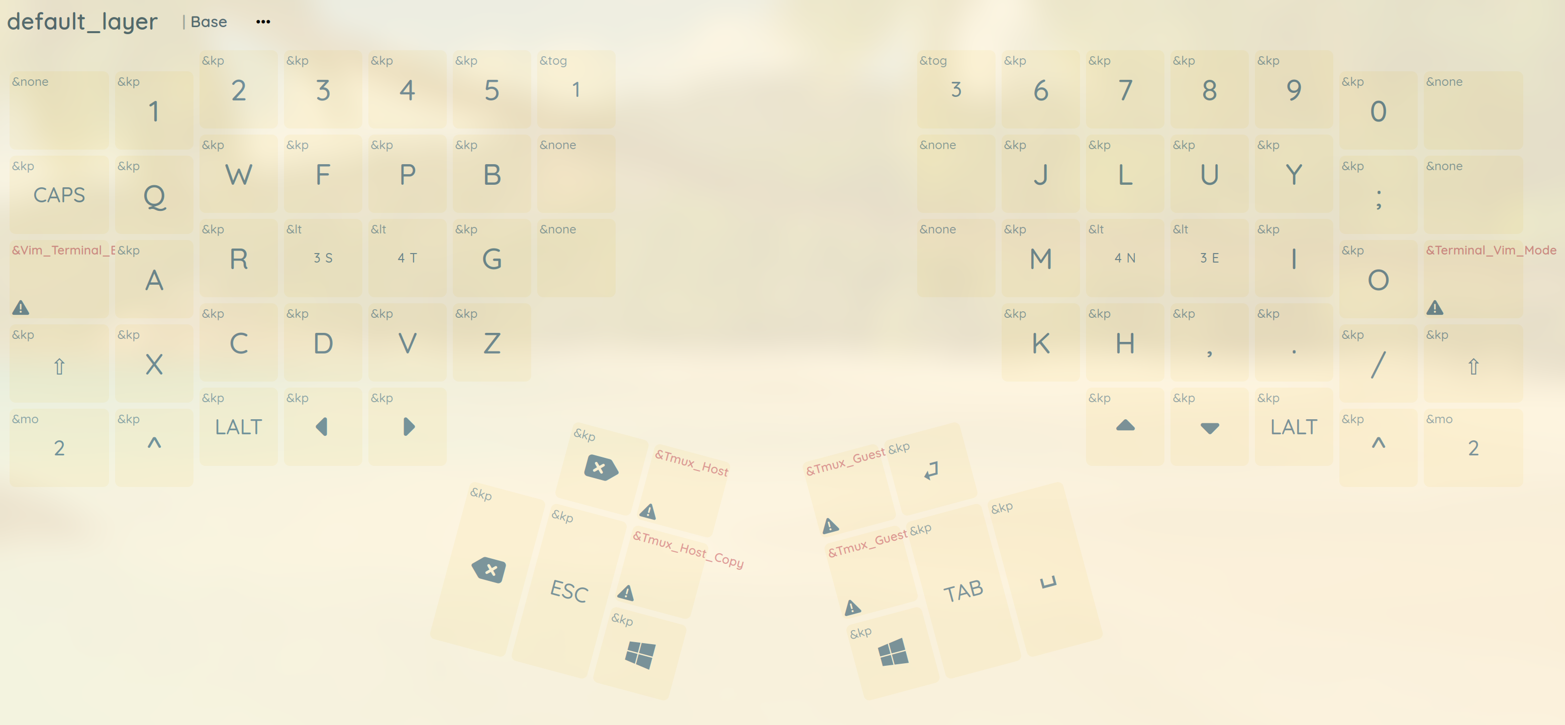 Base Layer - Colemak Mod-DH